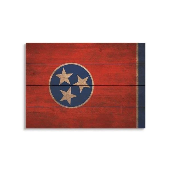 Wile E. Wood Wile E. Wood FLTN-2014 20 x 14 in. Tennessee State Flag Wood Art FLTN-2014